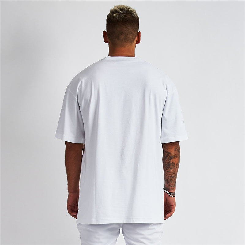 Five-point Sleeve Style Bodybuilding Sports Tshirt Round Neck Bottoming Shirt — photo 6