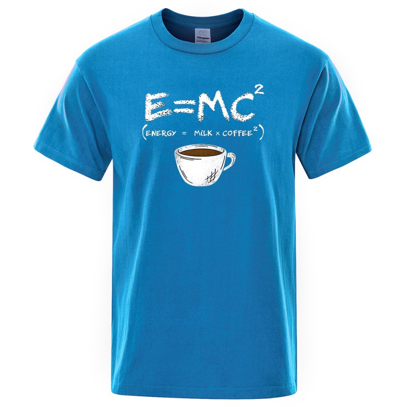 EnergyMilk Coffee Printing Men Tshirt Casual Breathable Tsh — photo 5
