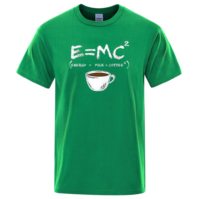 EnergyMilk Coffee Printing Men Tshirt Casual Breathable Tsh — photo 6