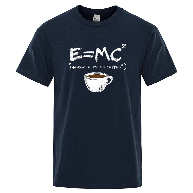 EnergyMilk Coffee Printing Men Tshirt Casual Breathable Tsh — photo 7