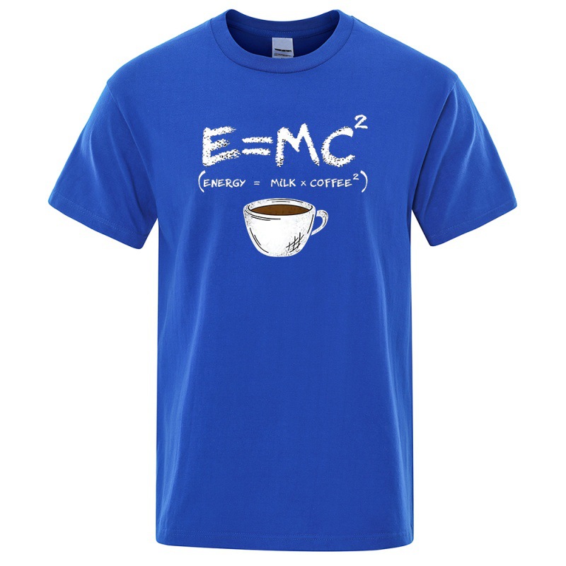 EnergyMilk Coffee Printing Men Tshirt Casual Breathable Tsh — photo 8