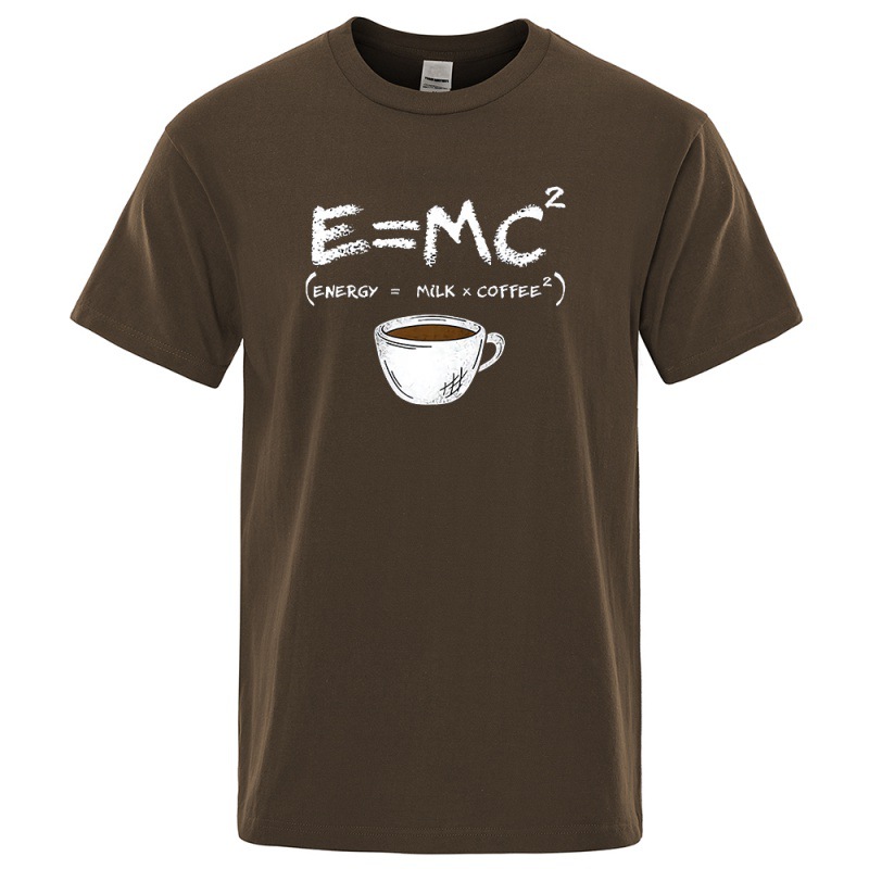 EnergyMilk Coffee Printing Men Tshirt Casual Breathable Tsh — photo 10