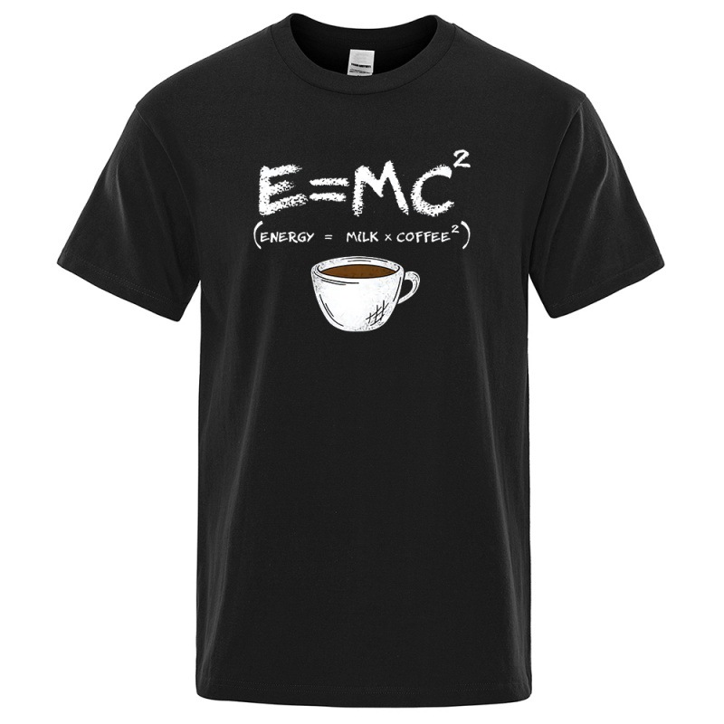 EnergyMilk Coffee Printing Men Tshirt Casual Breathable Tsh — photo 11