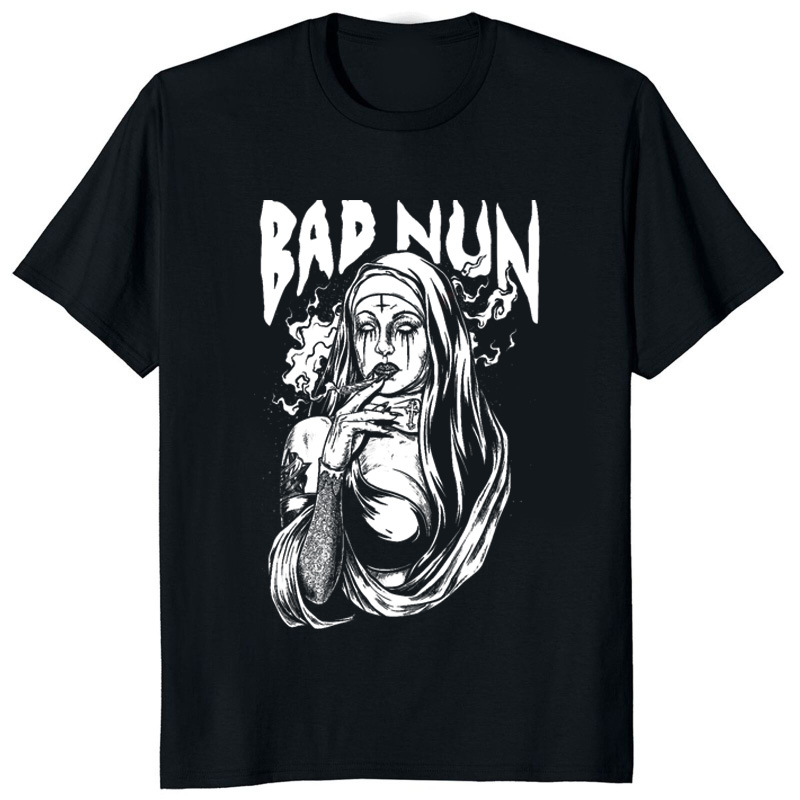 Devil Unholy Nun Tshirt 3D Print Tops Men Women Unisex T-Shi — photo 4