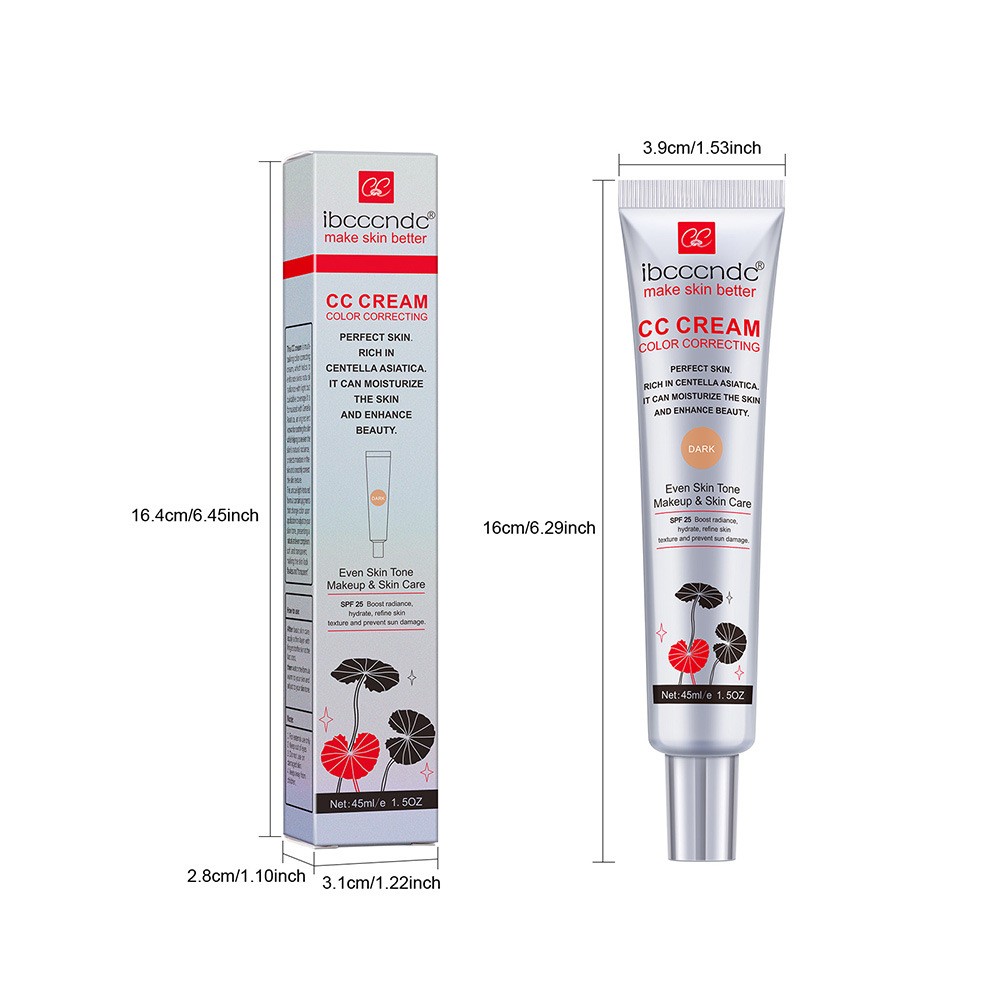 Moisturizing Correcting CC Cream Waterproof Anti-sweat Makeup Before Concealer Lasting Women Makeup Protect Skin Erborian Make — photo 7