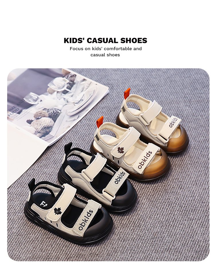 Children's Beach Shoes Summer New Style Medium And Large Children's And Boys' Sandals Velcro Children's Shoes — photo 3