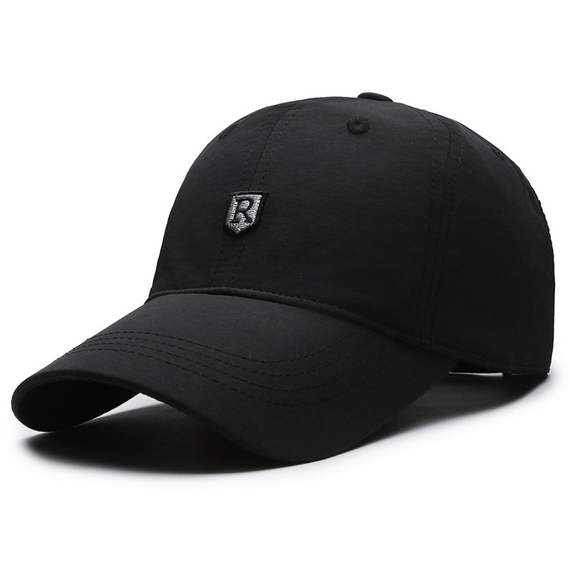 The Men's R Shield Logo Quick-drying, Breathable, Adjustable, Simple And Casual Baseball Cap Is Suitable For Outdoor Activities, Daily Commuting And Going Out.