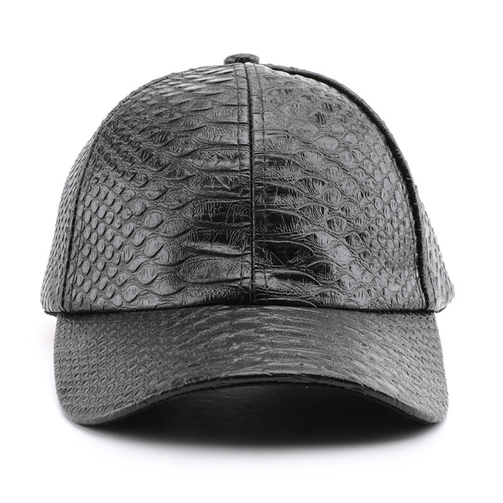 Monochromatic Light Board PU Leather Adjustable Trend Casual Baseball Cap Suitable For Outdoor Sports And Travel — photo 4
