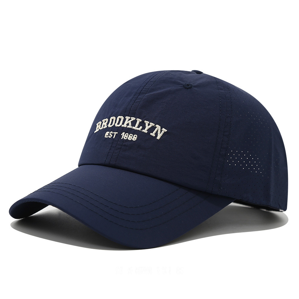 Men's And Women's Slim-fit Mesh Embroidered Letter Brooklyn Fashion Streetwear Baseball Cap Suitable For Daily Commuting, Outdoor Camping, And Weekend Outings. — photo 4