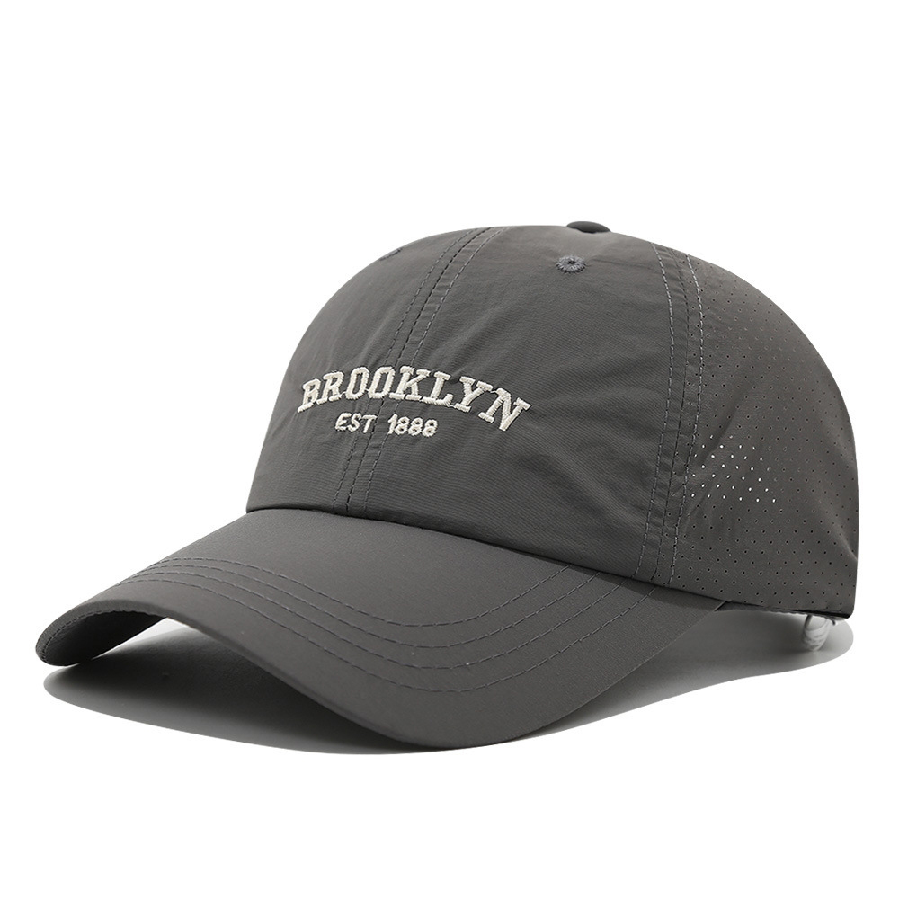 Men's And Women's Slim-fit Mesh Embroidered Letter Brooklyn Fashion Streetwear Baseball Cap Suitable For Daily Commuting, Outdoor Camping, And Weekend Outings. — photo 6