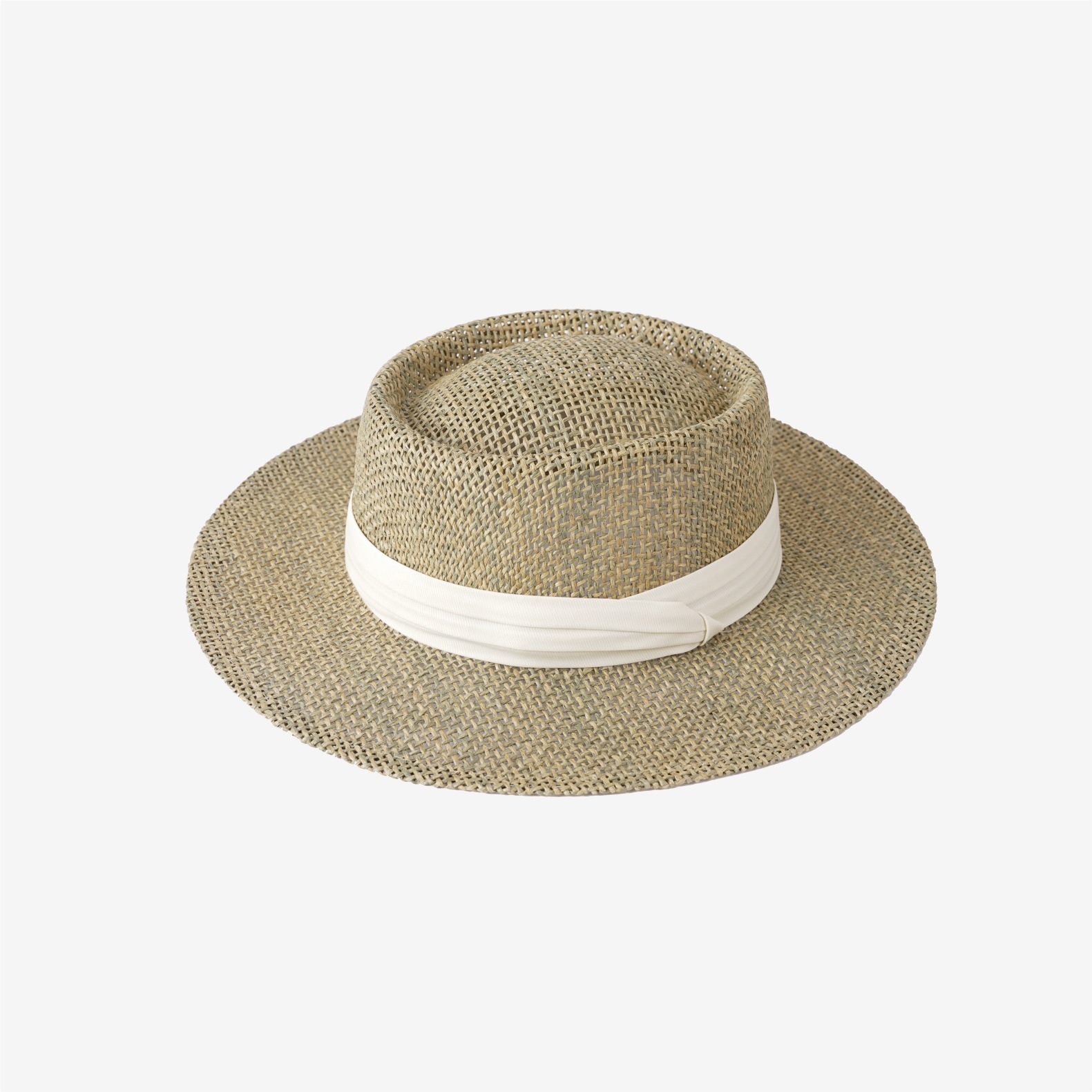 Women's Old Money Style Hollow Flat-top Straw Hat, Summer Versatile Sun Hat For Vacation, Beach & Seaside Sun Protection Straw Fedora — photo 4