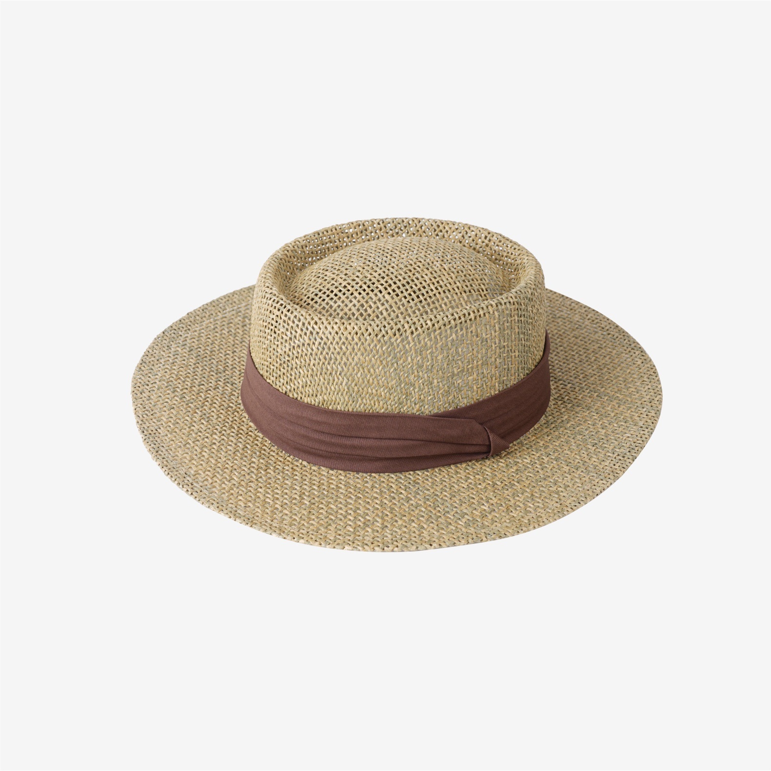 Women's Old Money Style Hollow Flat-top Straw Hat, Summer Versatile Sun Hat For Vacation, Beach & Seaside Sun Protection Straw Fedora — photo 7