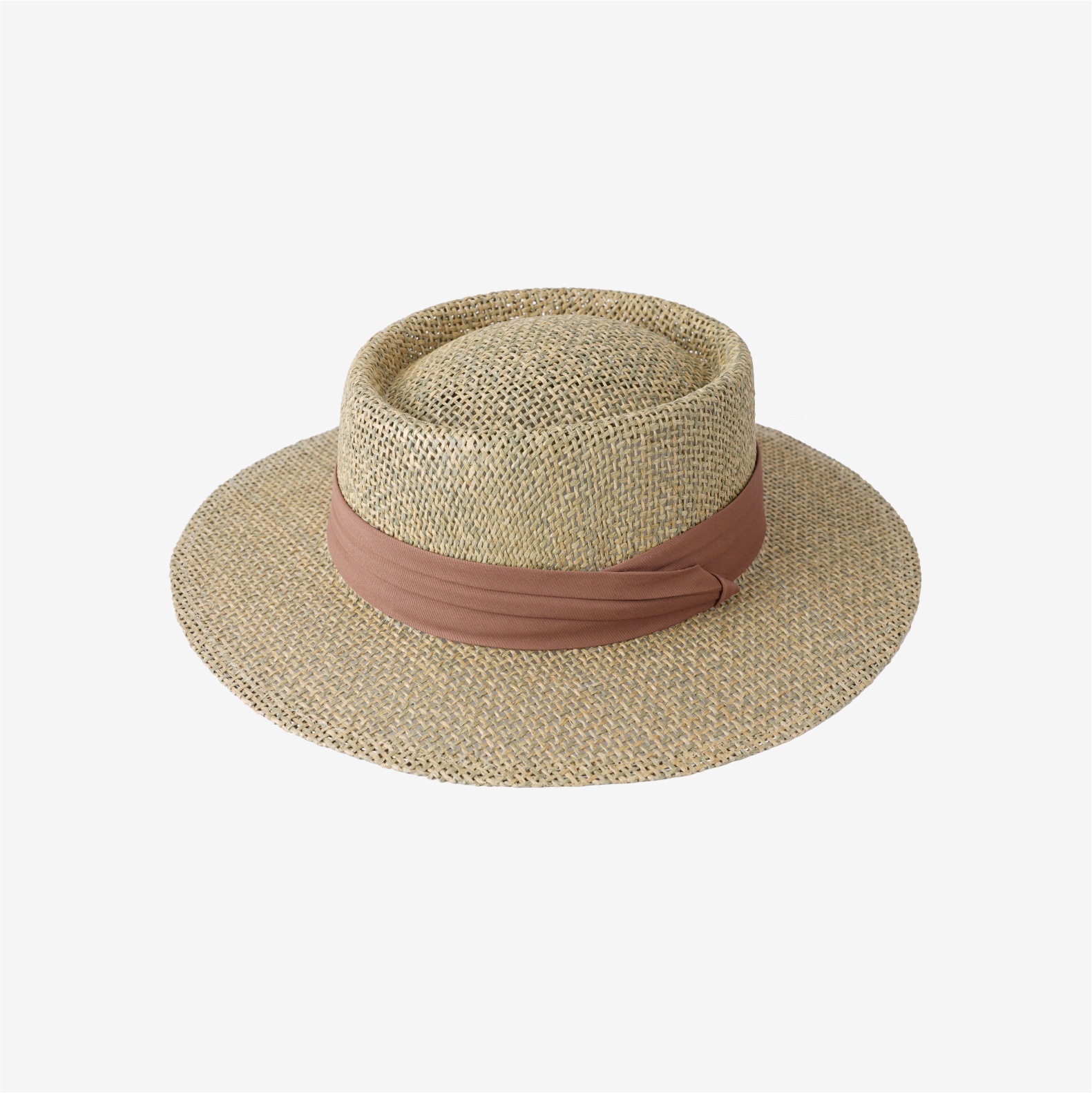 Women's Old Money Style Hollow Flat-top Straw Hat, Summer Versatile Sun Hat For Vacation, Beach & Seaside Sun Protection Straw Fedora — photo 8