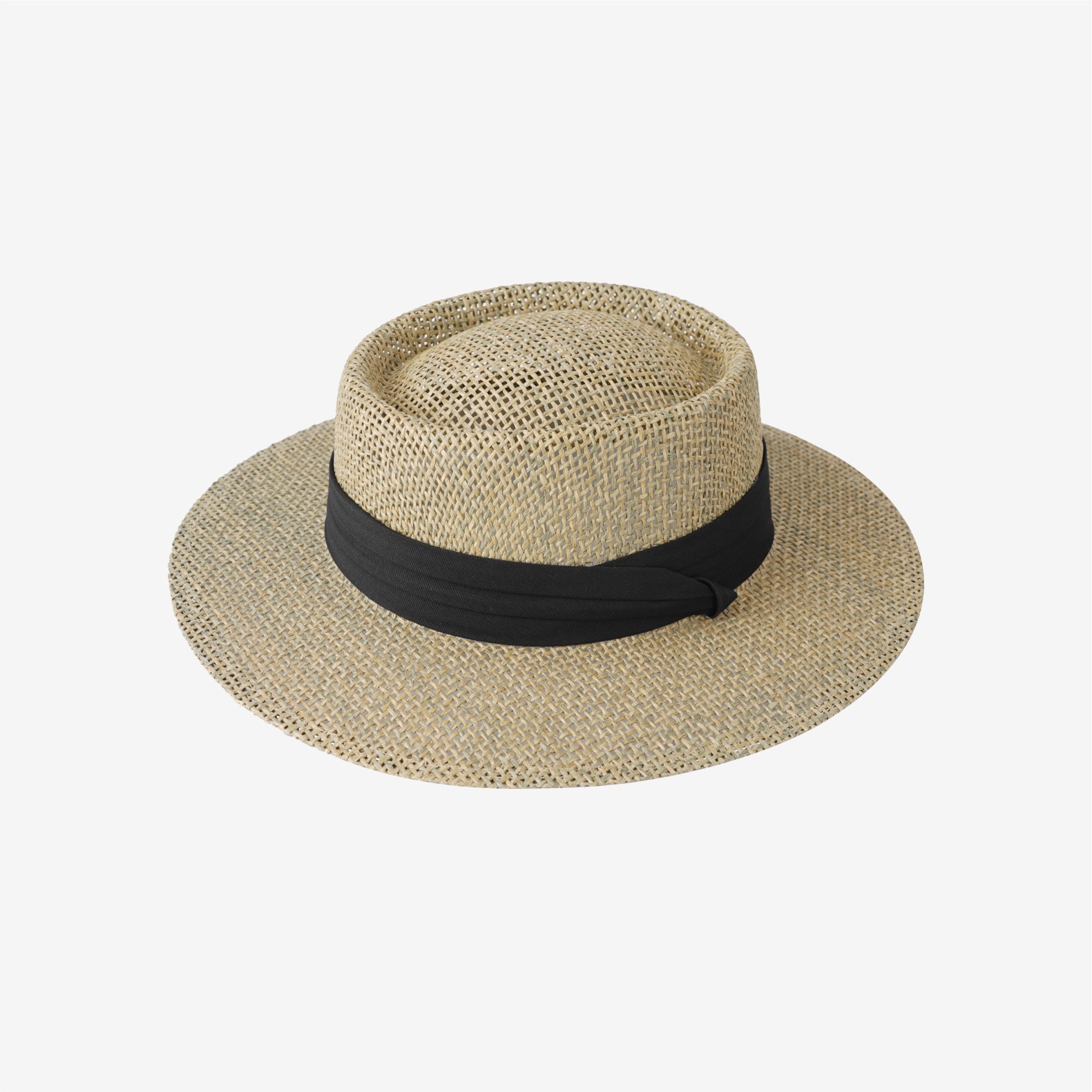 Women's Old Money Style Hollow Flat-top Straw Hat, Summer Versatile Sun Hat For Vacation, Beach & Seaside Sun Protection Straw Fedora — photo 11