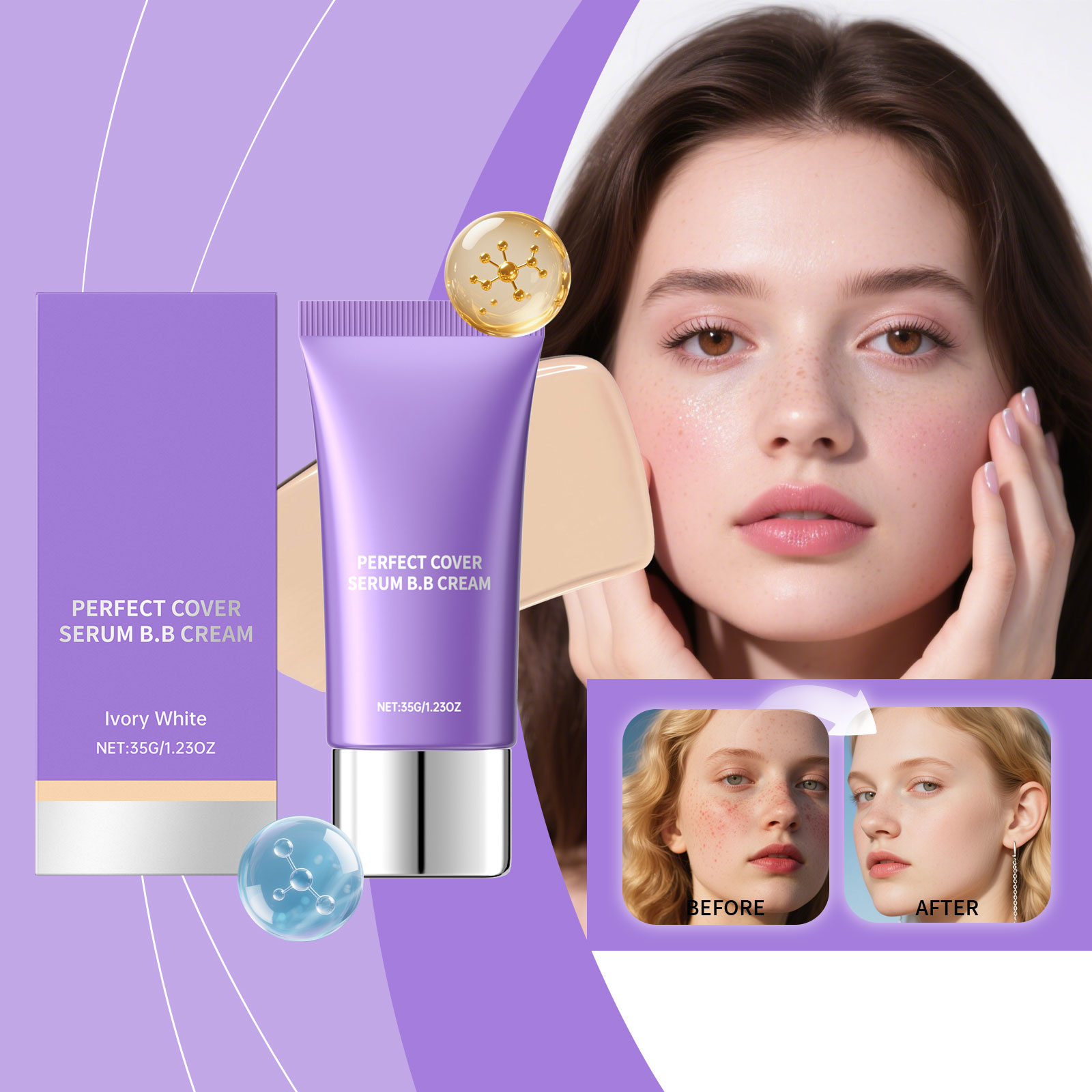 Moisturizing E Ssence BB Cream -ivory White- 35g 1 Box — photo 6
