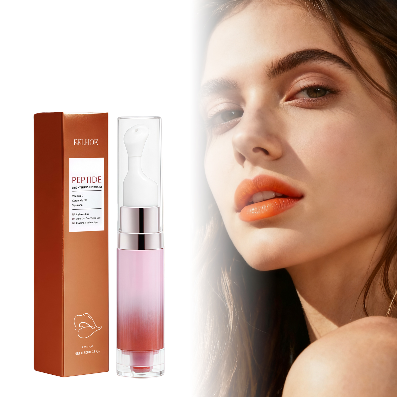 Skin Brightening Moisturizing Lip E Ssence  Orange  6.5g 1 Box — photo 5