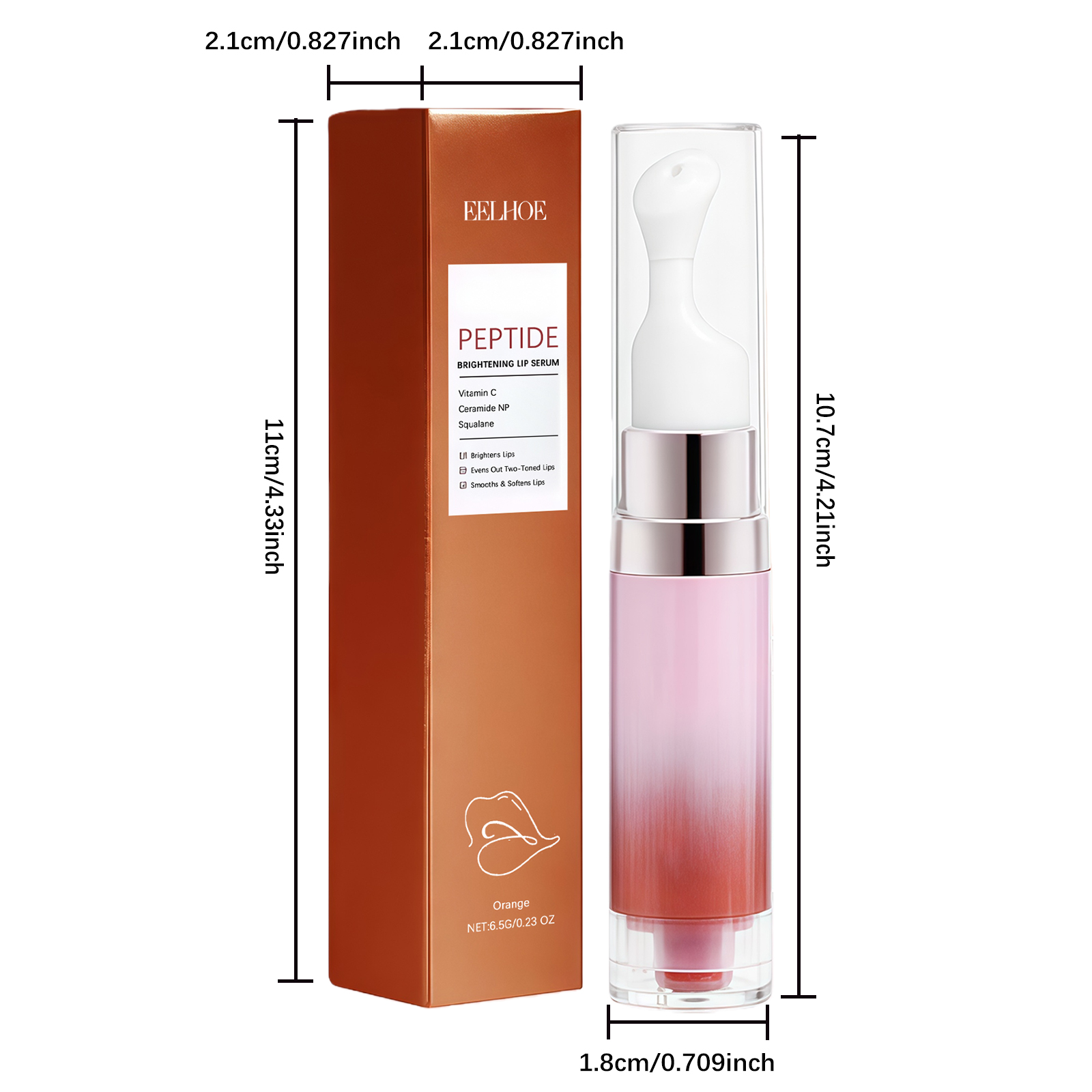 Skin Brightening Moisturizing Lip E Ssence  Orange  6.5g 1 Box — photo 6