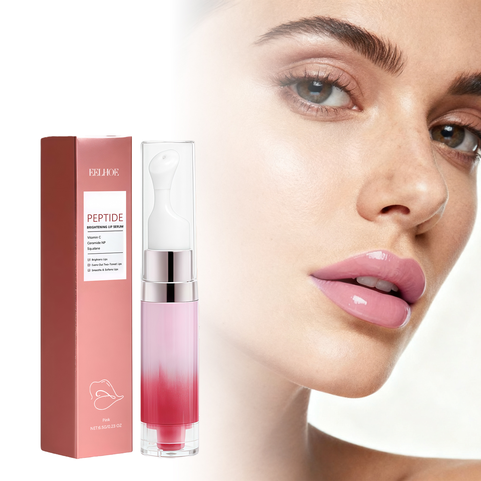 Skin Brightening Moisturizing Lip E Ssence -pink- 6.5g 1 Box — photo 5