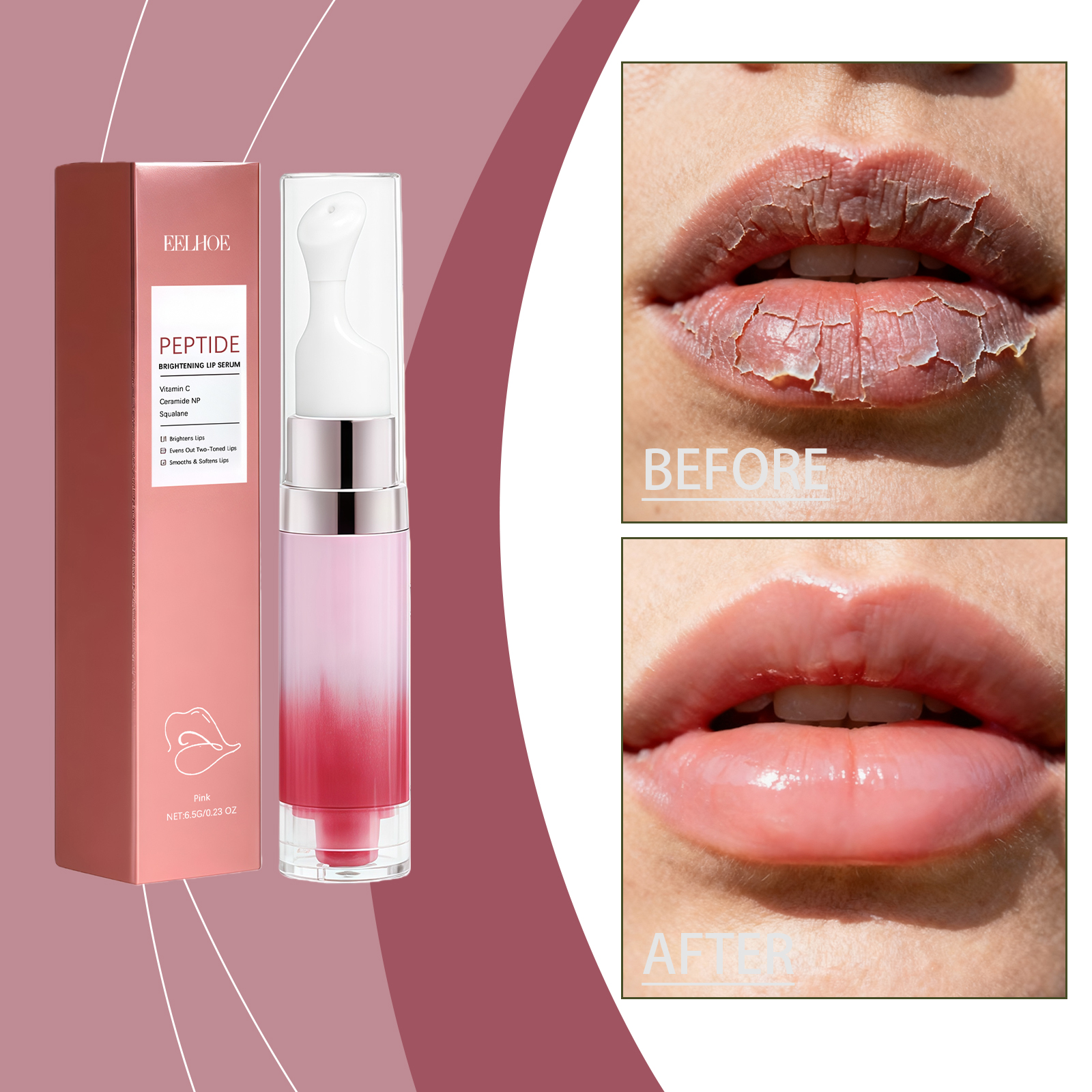 Skin Brightening Moisturizing Lip E Ssence -pink- 6.5g 1 Box — photo 9