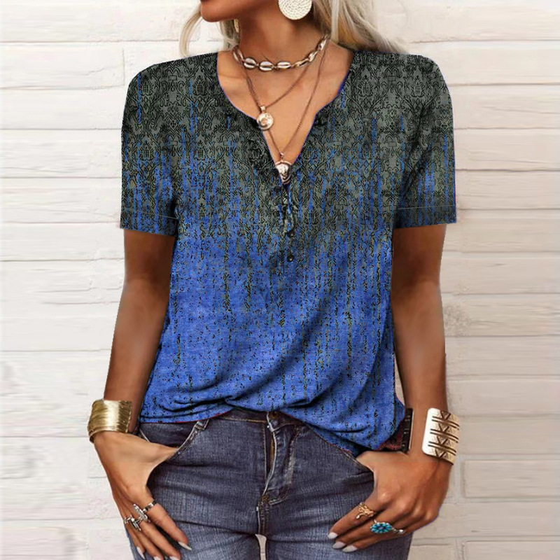 2026 Spring Summer European And American New Women's Short Sleeved Printed Casual Fashion Versatile Short Sleeved T-shirt — photo 6