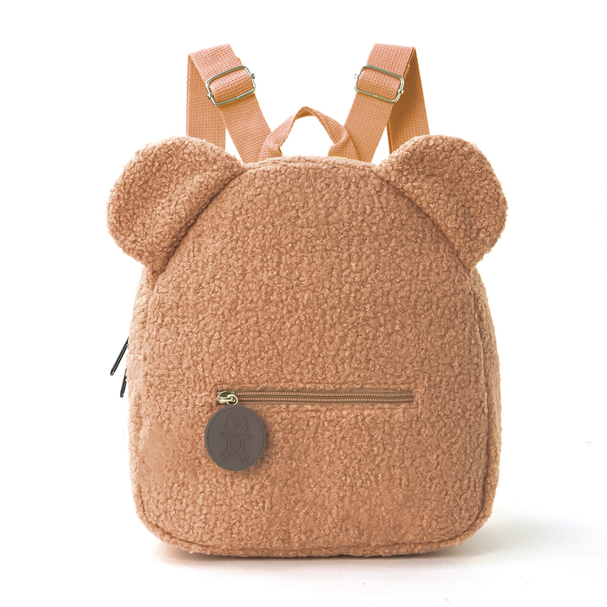 Plush Backpack 2025 New Popular Fashion Casual Ear Teddy Bear Backpack Cartoon Children's Backpack-1087 Brown — photo 5