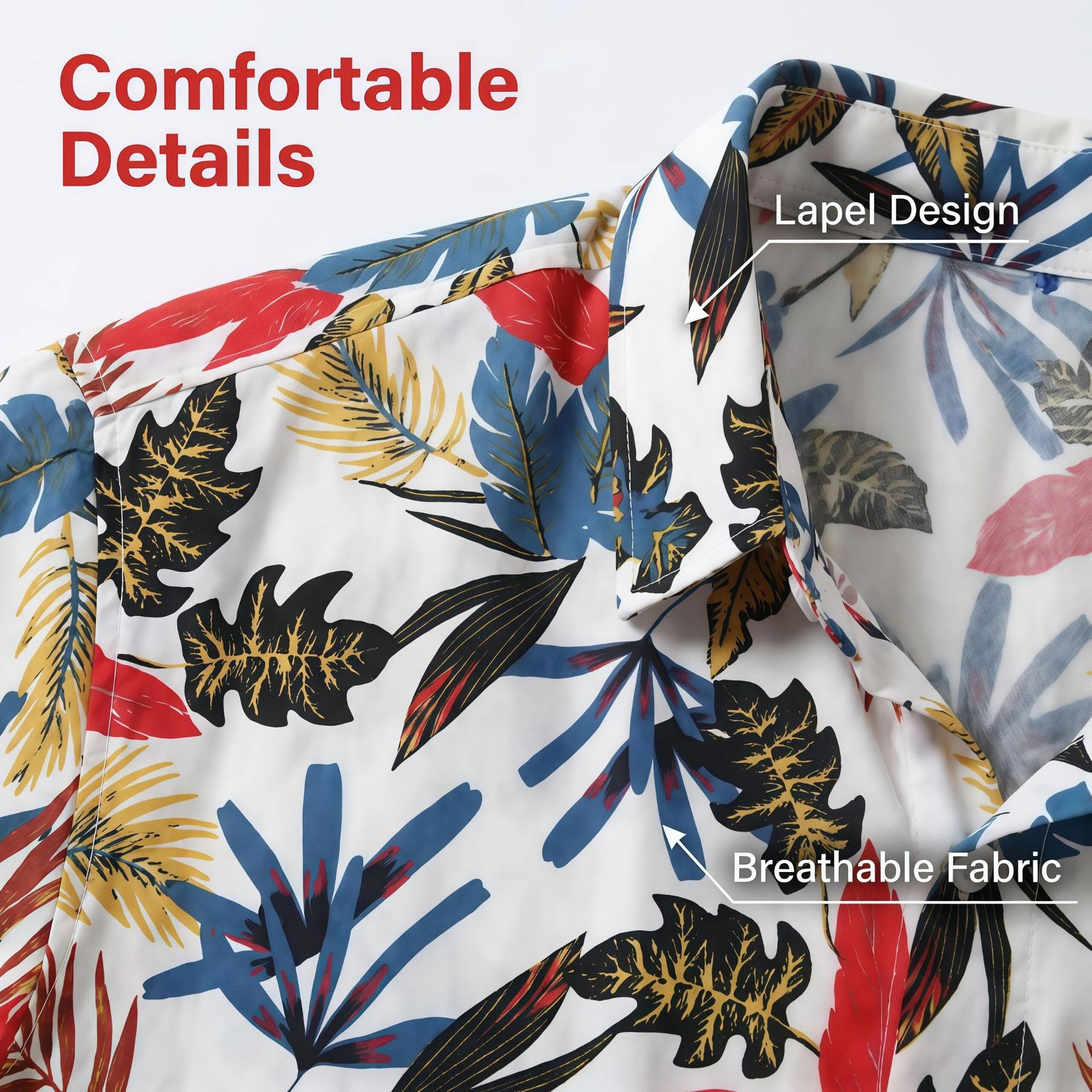 Jiana Cross-Border Specializes In Supplying European And American Style Hawaiian Beach Shirts For Men, Short-Sleeved, Stretchy, Wrinkle-Free, Cool-Feeling Men's Shirts And Cardigans — photo 4