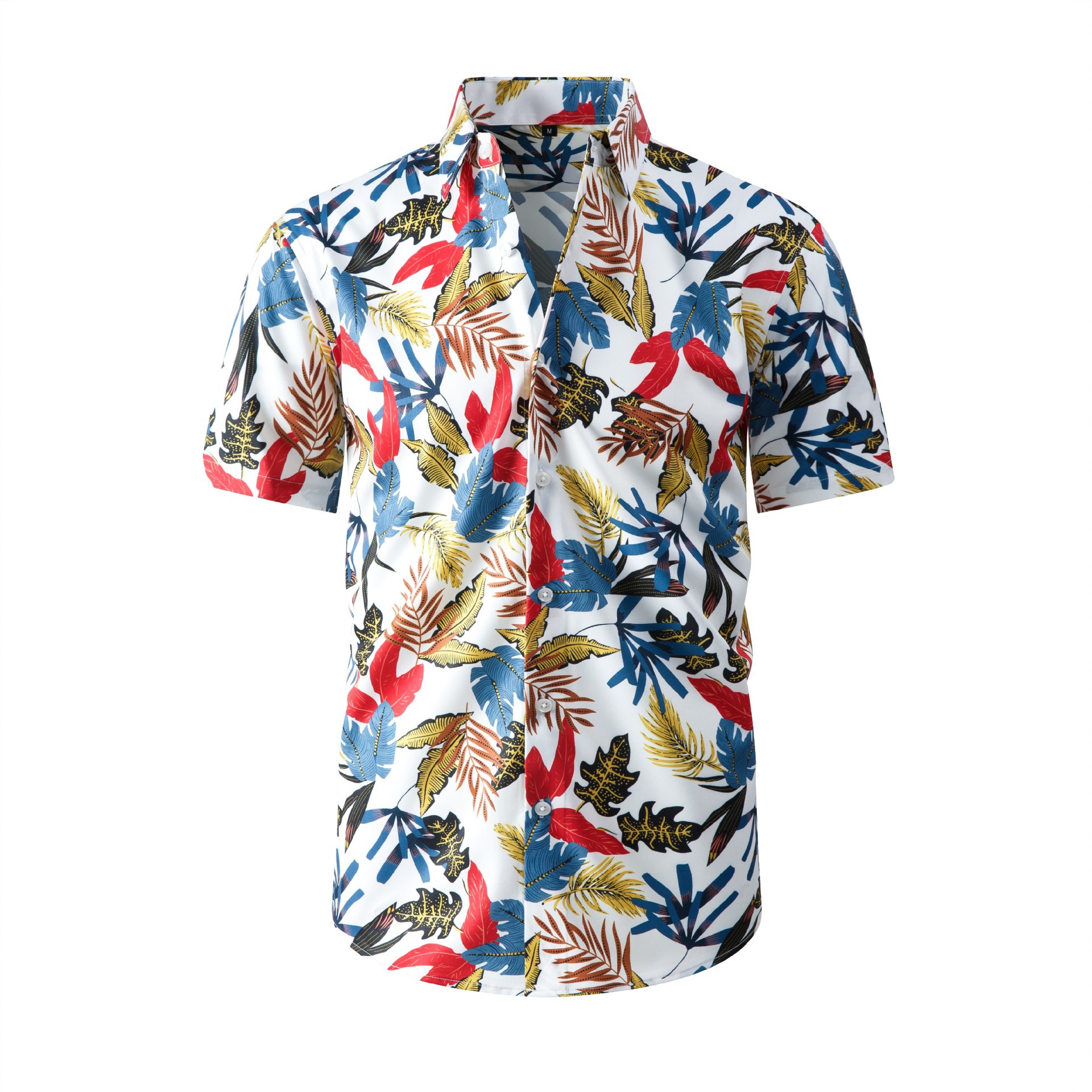 Jiana Cross-Border Specializes In Supplying European And American Style Hawaiian Beach Shirts For Men, Short-Sleeved, Stretchy, Wrinkle-Free, Cool-Feeling Men's Shirts And Cardigans — photo 5