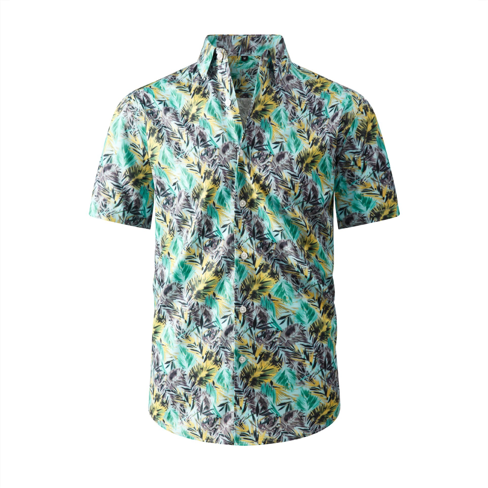 Jiana Cross-Border Specializes In Supplying European And American Style Hawaiian Beach Shirts For Men, Short-Sleeved, Stretchy, Wrinkle-Free, Cool-Feeling Men's Shirts And Cardigans — photo 6