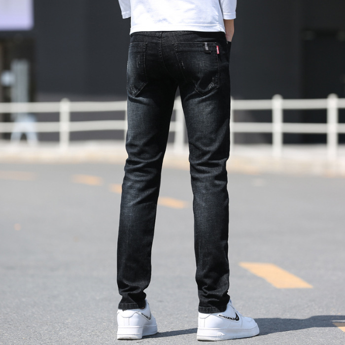 Spring And Summer Denim Trousers Men's Slim Straight Stretch — photo 5