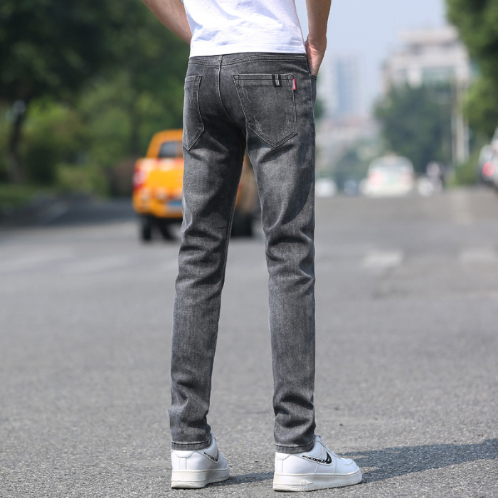 Spring And Summer Denim Trousers Men's Slim Straight Stretch — photo 7