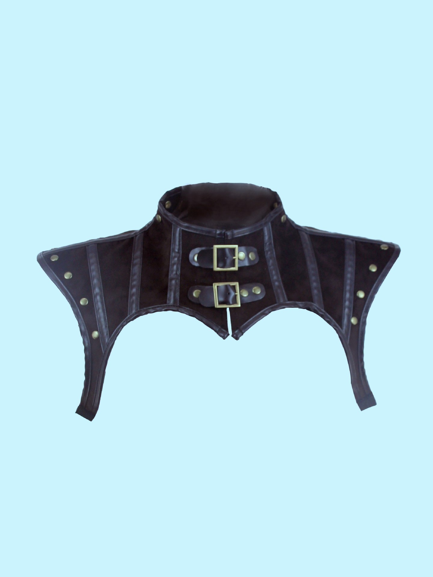 Punk Bunched Neck Knight Leather Shawl Motorcycle Belt Buckle — photo 6