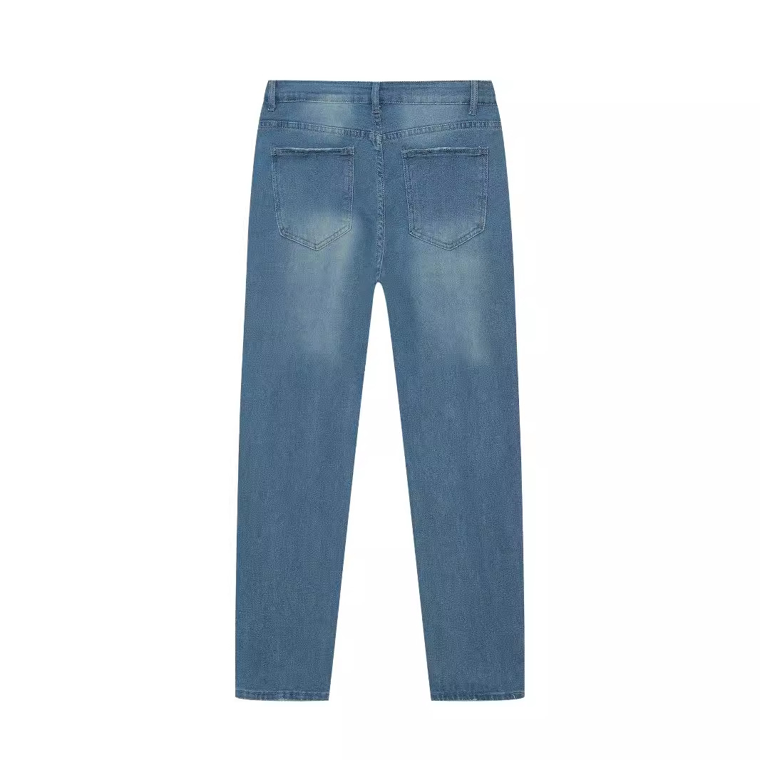 Personality Denim Skinny Jeans For Men — photo 3