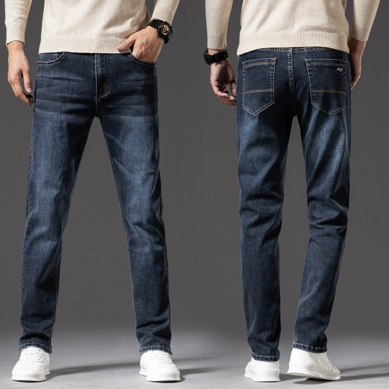 Affordable Luxury Denim Jeans For Men SpringAutumn  New Arrival High-End Stretch Business Style — photo 5