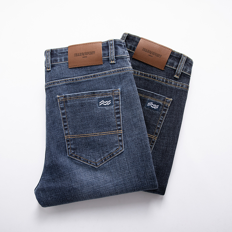 Affordable Luxury Denim Jeans For Men SpringAutumn  New Arrival High-End Stretch Business Style — photo 6