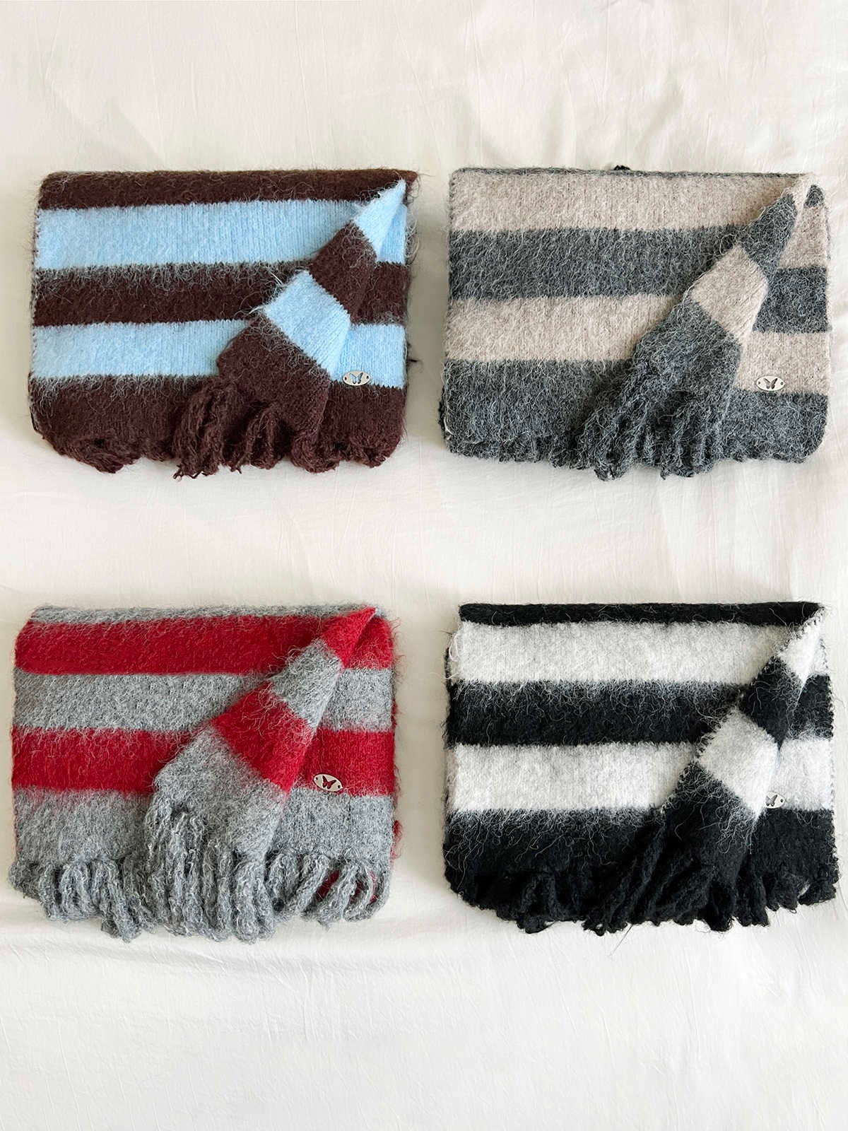 New Winter Warm Striped Scarf — photo 12