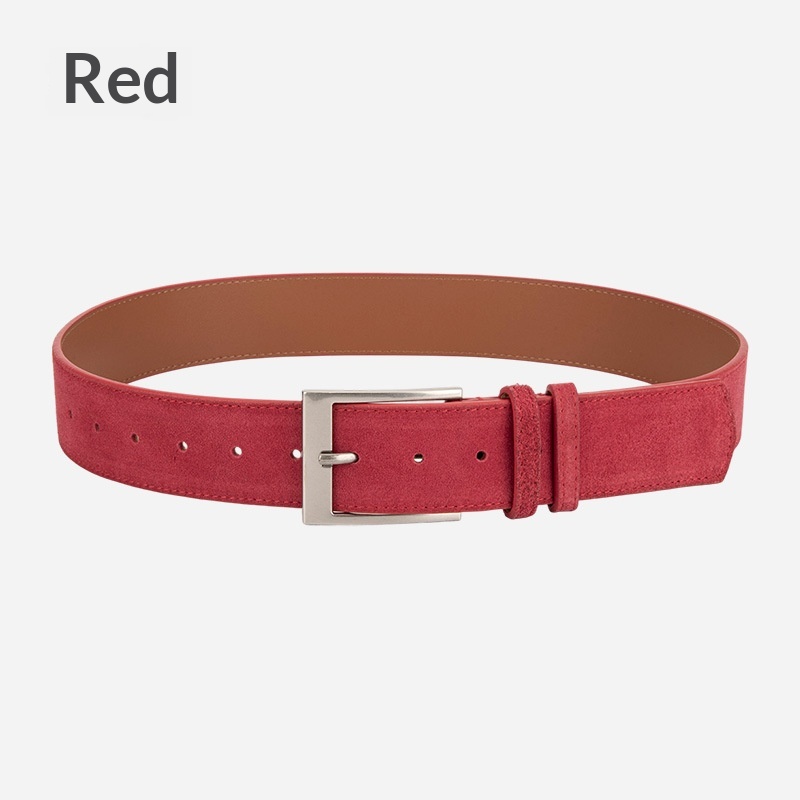 Womens Niche Style Decorative Dress Pants Belt Korean Style Genuine Leather Waist Belt — photo 4