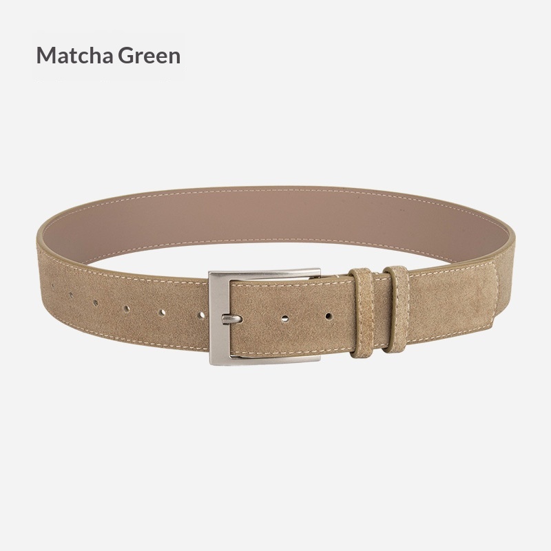 Womens Niche Style Decorative Dress Pants Belt Korean Style Genuine Leather Waist Belt — photo 6