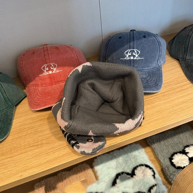 Yabifeng Metal Hoop Star Rabbit Ear Knitted Hat — photo 3