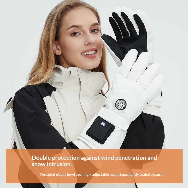 Intelligent Electric Heating Outdoor Skiing Gloves — photo 5