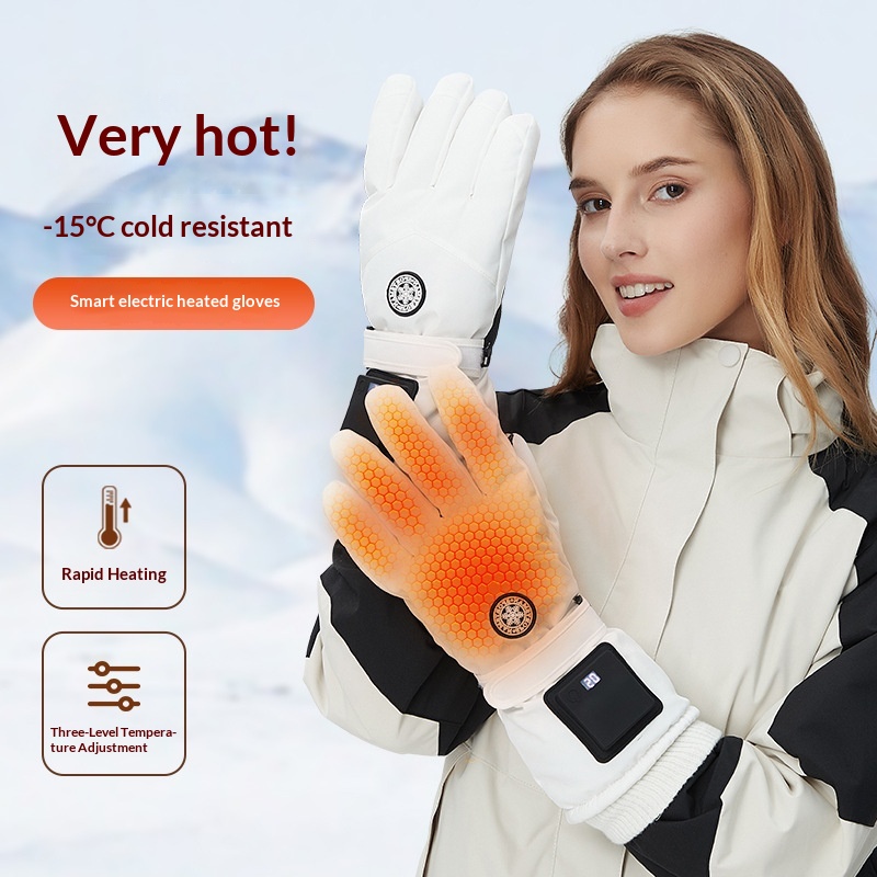Intelligent Electric Heating Outdoor Skiing Gloves — photo 8