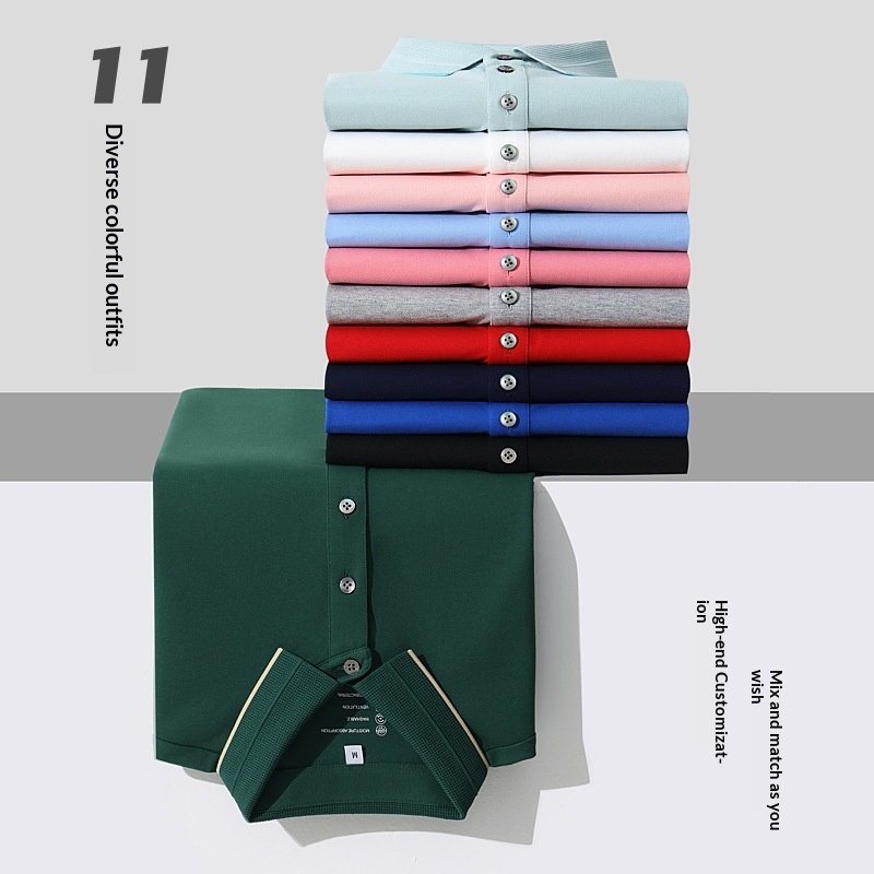 High-end Ice-silk Quick-drying NIO Workwear Short-sleeve Shirt — photo 12