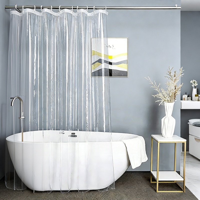 Punch-free Bathroom Partition Curtain