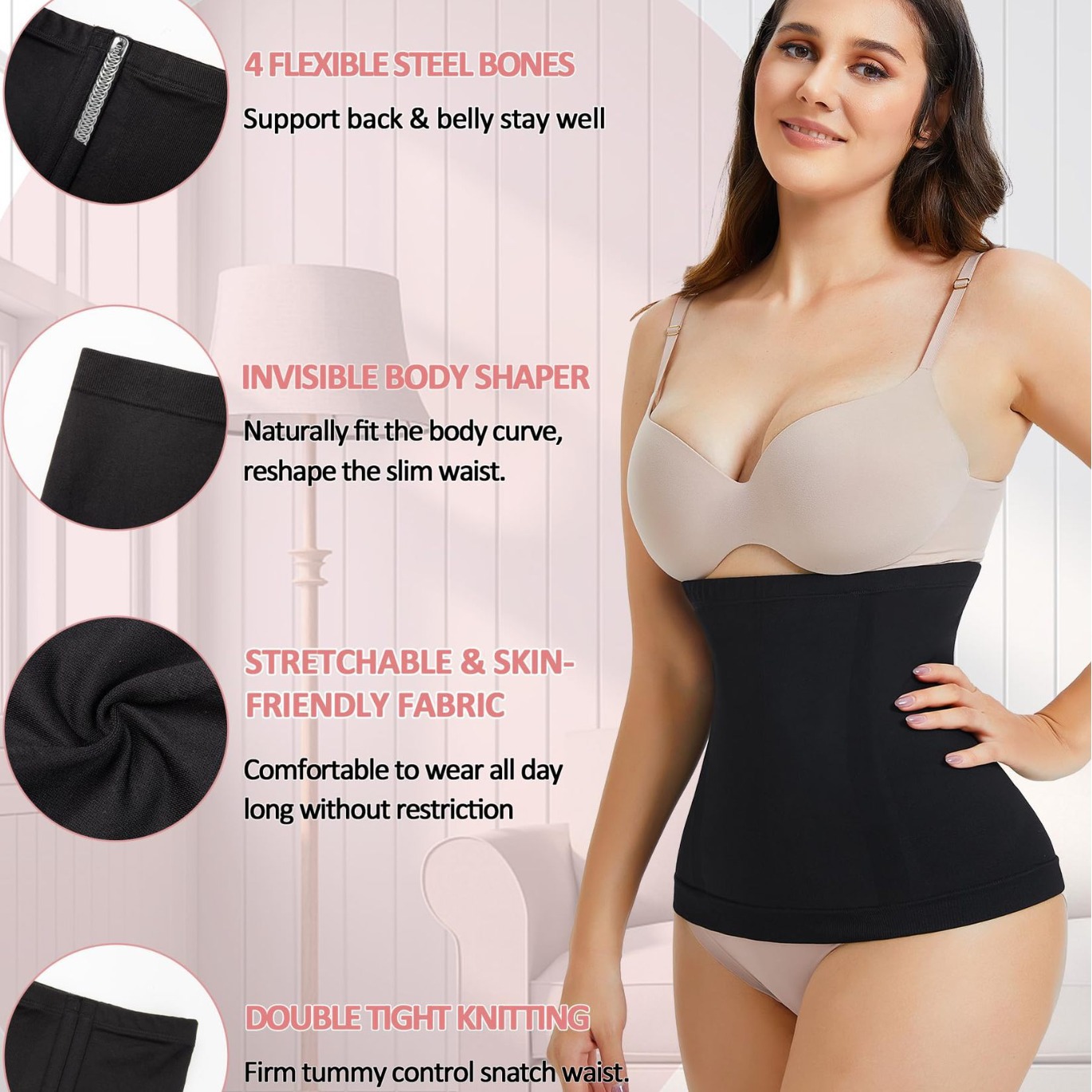 Womens Postpartum Waist-Slimming Recovery Belt — photo 3