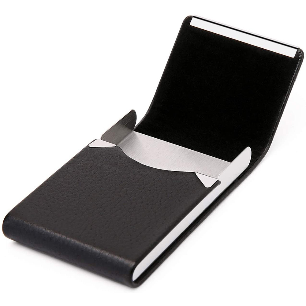 PU Leather Business Card Holder - Slim Portable Credit Card Case Wallet for Office Travel — photo 4