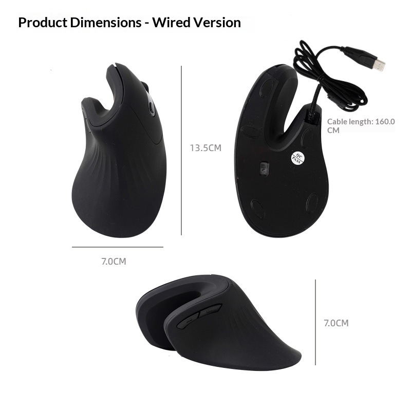 Bluetooth Dual-mode Vertical Mouse For Laptops — photo 5