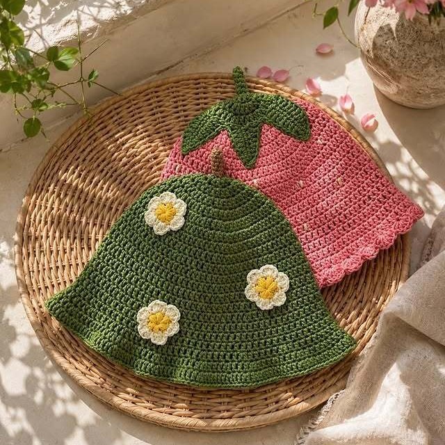 Sweet Strawberry-Shaped Baby Knitted Hat — photo 2