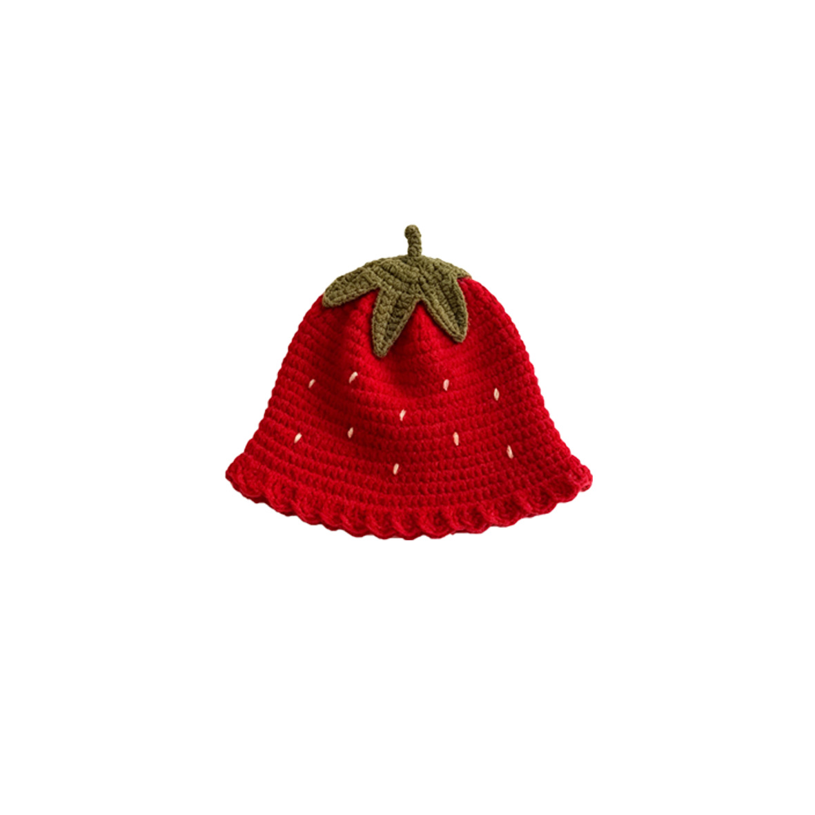 Sweet Strawberry-Shaped Baby Knitted Hat — photo 4