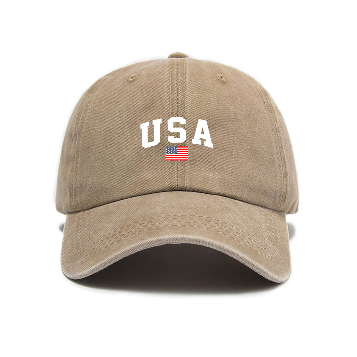 Letter-print Washed-and-distressed Soft-crown Vintage Baseball Cap — photo 11