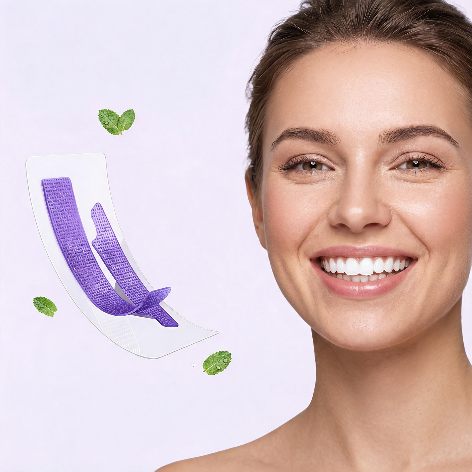 Purple Teeth-stain Removal Strips With A Refreshing Mint Breath Freshener — photo 4