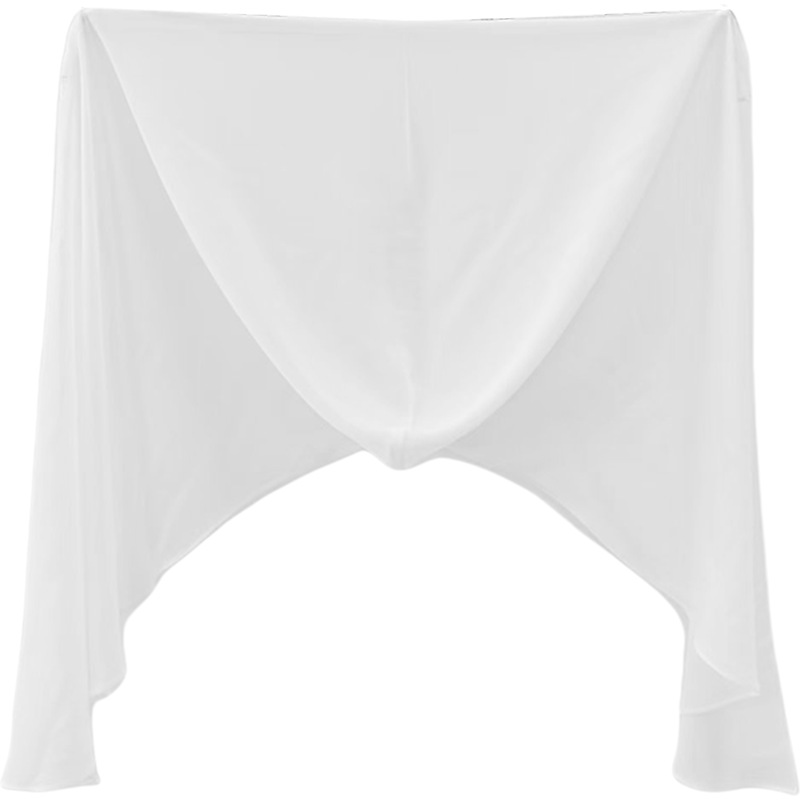 Pearl Chiffon Hooded Long Scarf Lightweight And Skin-friendly — photo 5